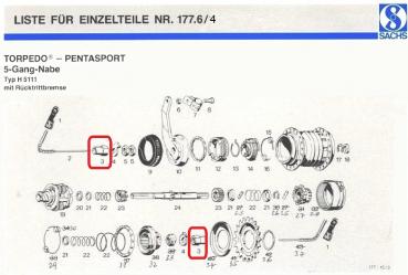 KETTENLEITMUTTER  FG10,5,  23,0 MM, SW 15